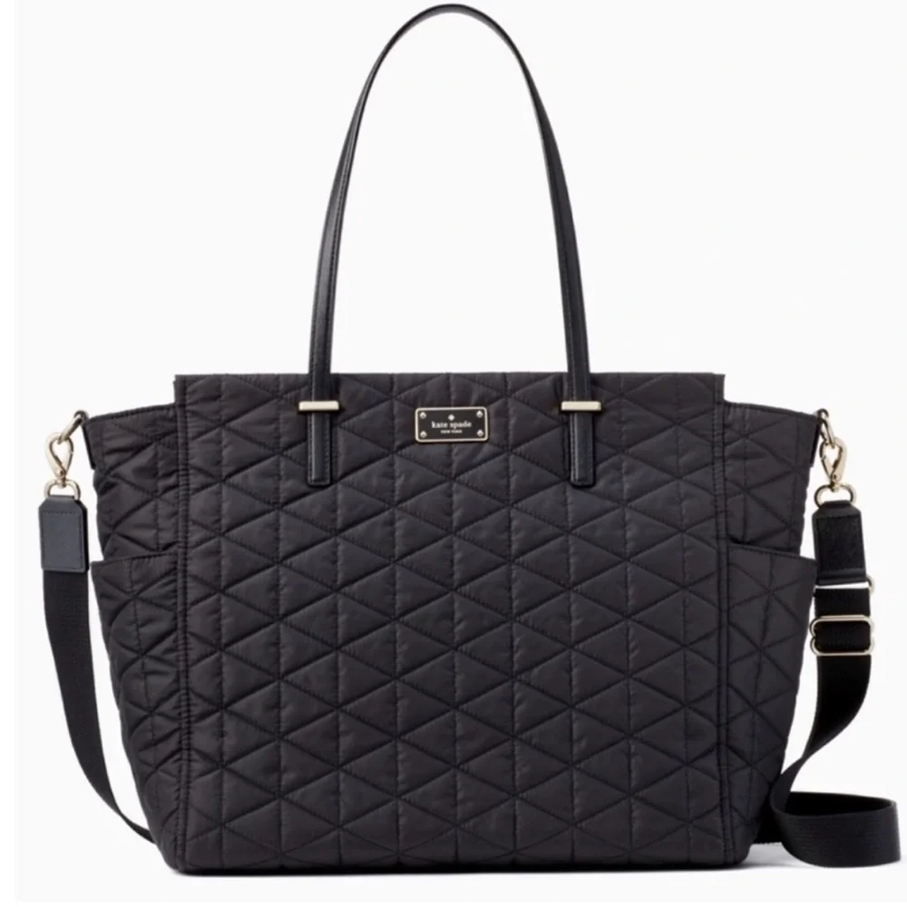 Kate Spade Quilted Kaylie Black Baby Bag